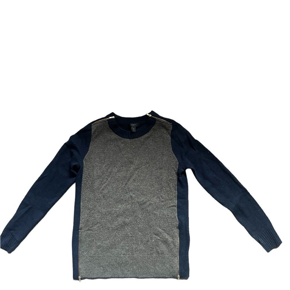 J.Crew Multi Color Sweater Non Smoking Great Condition. Zip details throughout